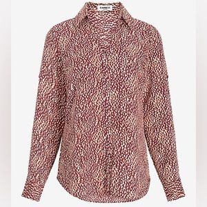 Printed Portofino Women’s button down shirt size medium.